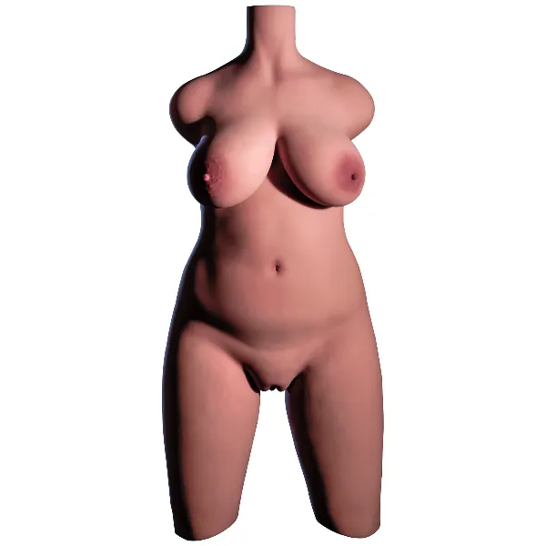 Patung Torso TPE BBW Ebony 874#